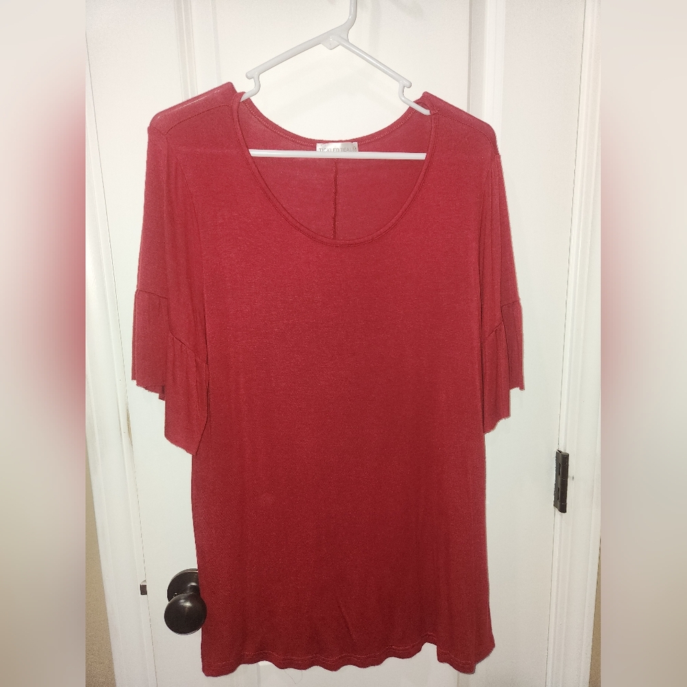 Red Relaxed Short Sleeve T-Shirt